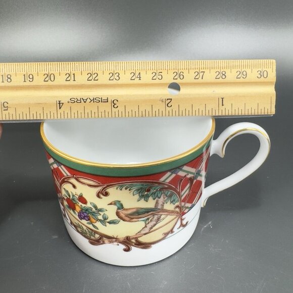 Noritake Royal Hunt Tea Cup And Saucer Teacup Set Pheasant Hare Fruit Sri Lanka - Picture 11 of 16